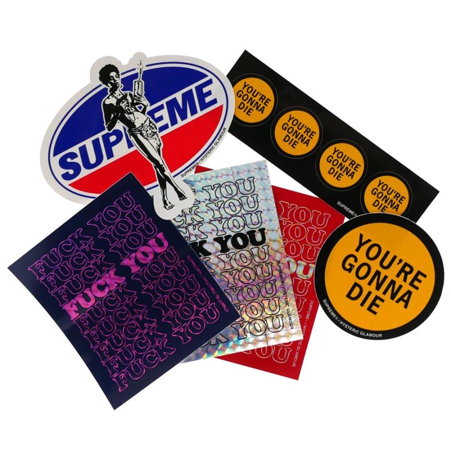 Supreme HYSTERIC GLAMOUR ステッカーセット Supreme シュプリーム SUPREME x HYSTERIC GLAMOUR(ヒステリック
