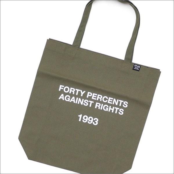 FORTY PERCENTS AGAINST RIGHTS/40% SINCE/TOTE BAG (L) (トートバッグ) OD 277-002458-015 新品 (グッズ)｜cliffedge