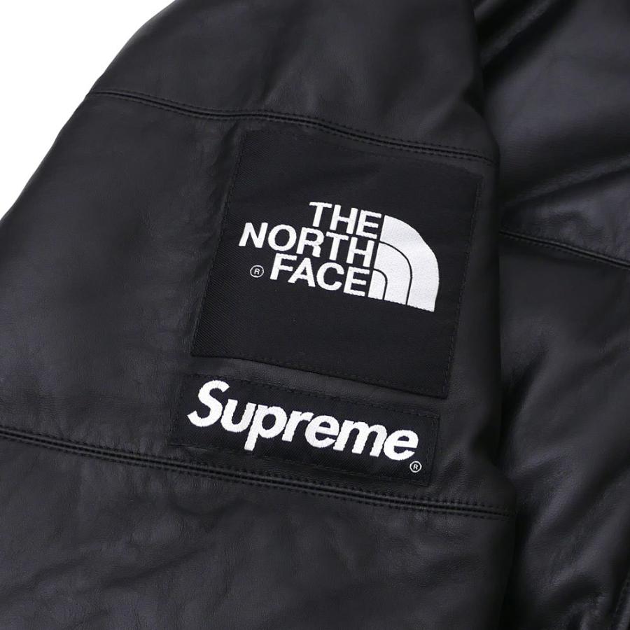 17FW Supreme northface Lether ダウンジャケット THE NORTH FACE×Supreme Leather Nuptse Jacketダウンジャケット