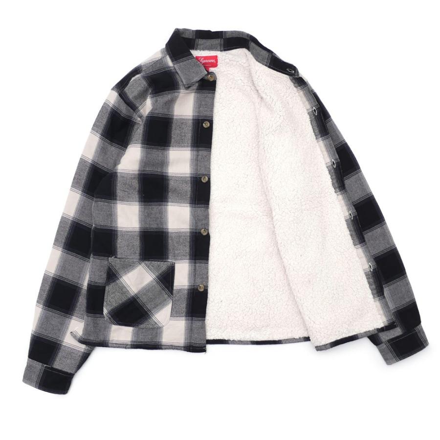 シュプリーム SUPREME Buffalo Plaid Sherpa Lined Chore Shirt (長袖シャツ) NATURAL  216-001512-040+【新品】(TOPS)