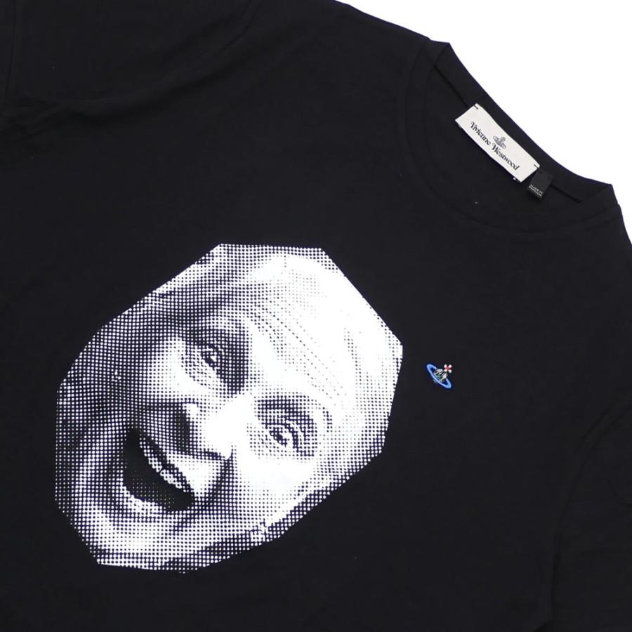 Vivienne Westwood(ヴィヴィアン・ウエストウッド) FACE PRINT T-SHIRT (Tシャツ) BLACK 200-007693-051 新品 (半袖Tシャツ)｜cliffedge｜03