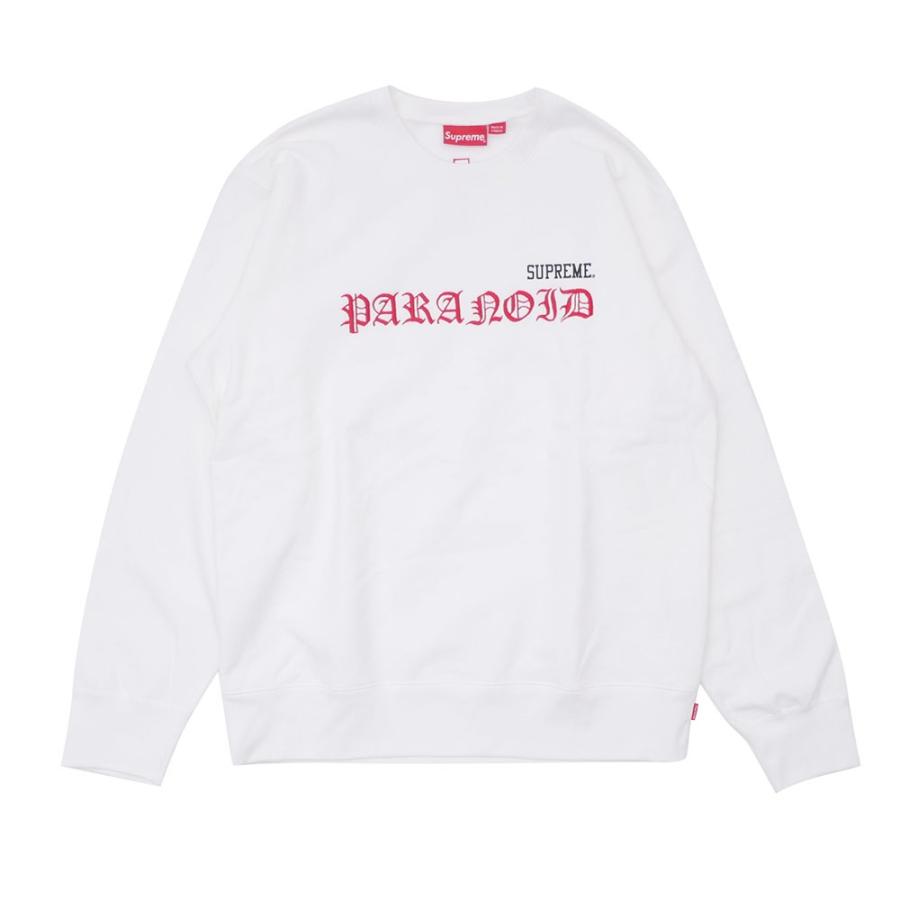 シュプリーム SUPREME x Black Sabbath(ブラック・サバス) Paranoid Crewneck (スウェット) WHITE 418-000099-060+ 新品 (SWT/HOODY)｜cliffedge｜02