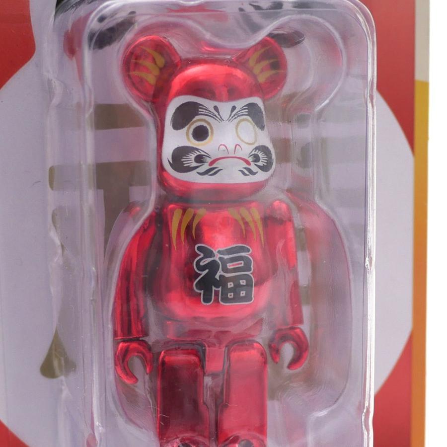 MEDICOM TOY(メディコム・トイ) BE@RBRICK 100% 達磨 赤メッキ (ベア 