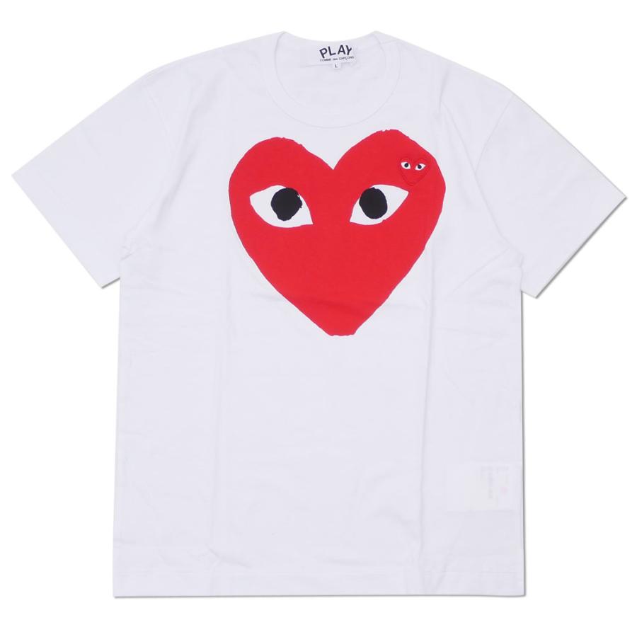 新品 プレイ コムデギャルソン PLAY COMME des GARCONS RED HEART TEE Tシャツ ハート ロゴ AX-T026-051 200007717050 半袖Tシャツ｜cliffedge｜02