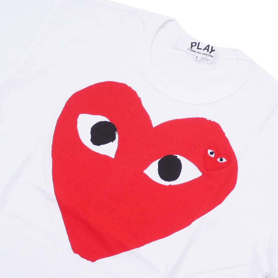 新品 プレイ コムデギャルソン PLAY COMME des GARCONS RED HEART TEE Tシャツ ハート ロゴ AX-T026-051 200007717050 半袖Tシャツ｜cliffedge｜03