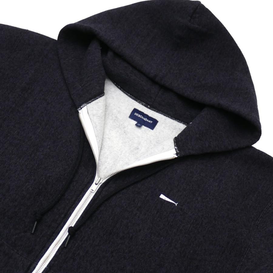 DESCENDANT(ディセンダント) PE/ZIPUP HOODED SWEATSHIRT (スウェット
