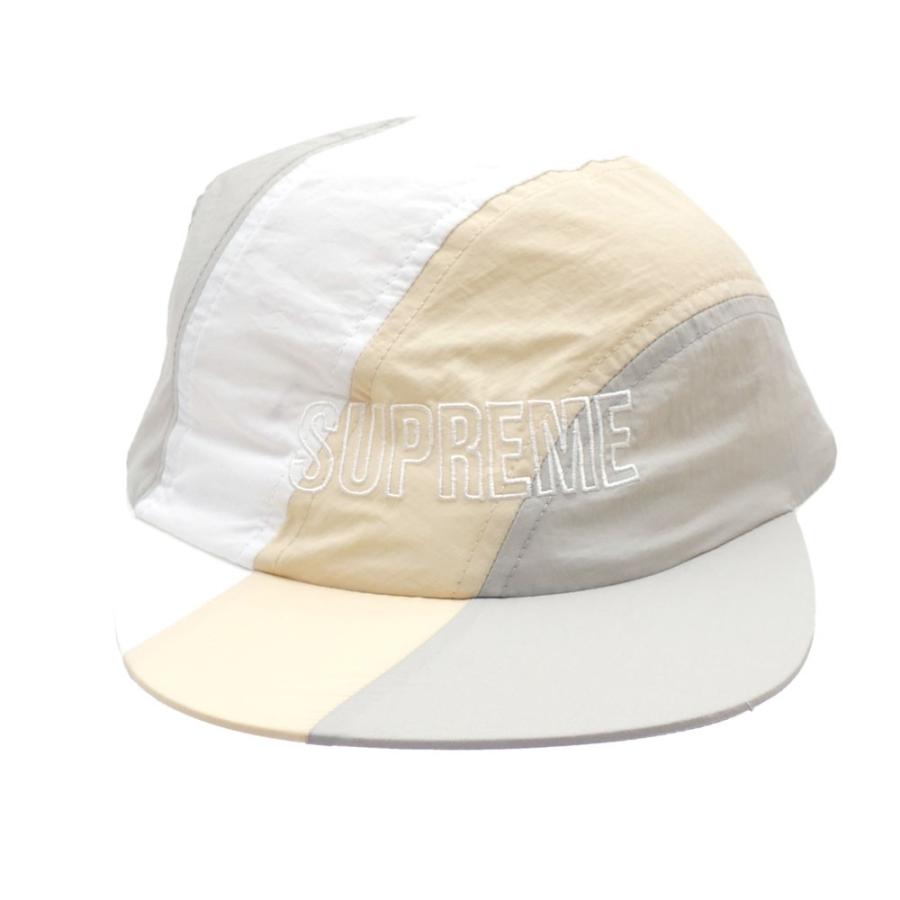 supreme diagonal stripe nylon hat