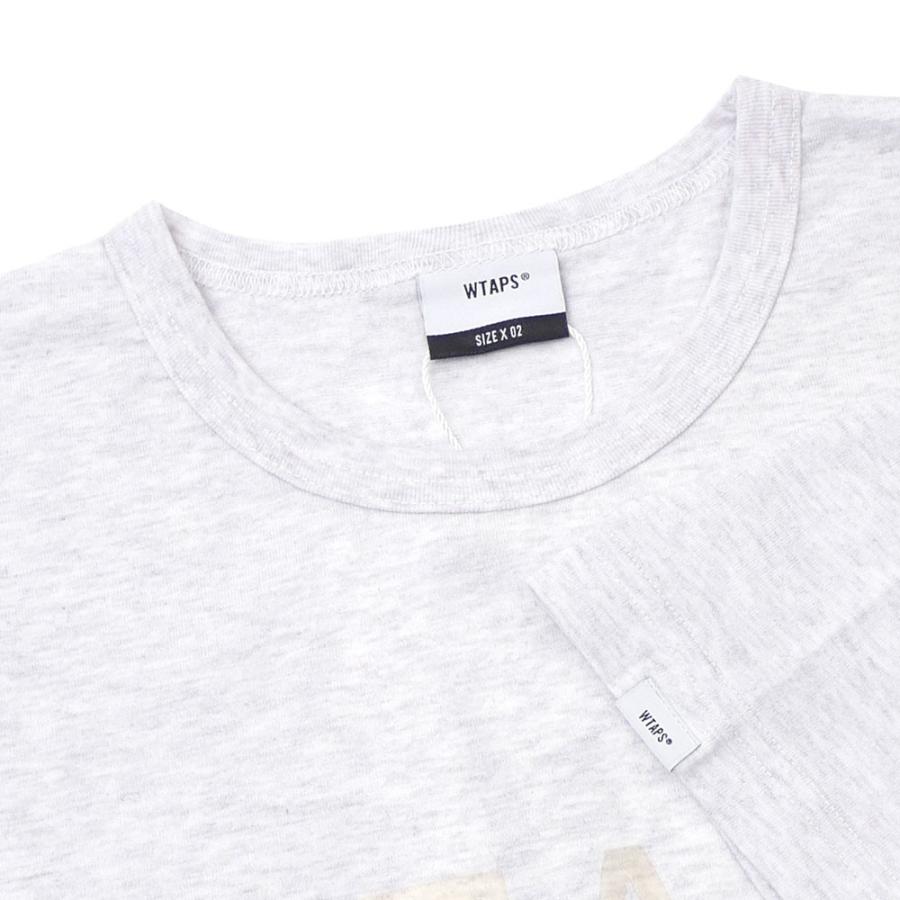 トップス Wtaps DESIGN SS COLLE TEE.181ATDT-CSM03S WTAPS (ダブルタップス) DESIGN SS COLLEGE TEE (Tシャツ) GRAY