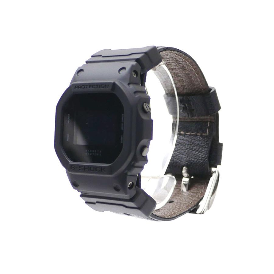 BARNEYS NEWYORK(バーニーズ ニューヨーク) x CASIO (カシオ) G-SHOCK DW-5600VT ゴートレザーベルト BLACK 287-000219-011+ 新品 (グッズ)｜cliffedge｜03