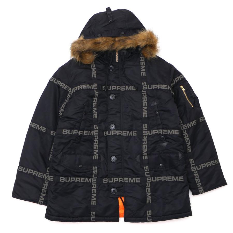 シュプリーム SUPREME Logo Tape N-3B Parka ジャケット BLACK シュプリーム SUPREME Logo Tape N-3B Parka ジャケット BLACK