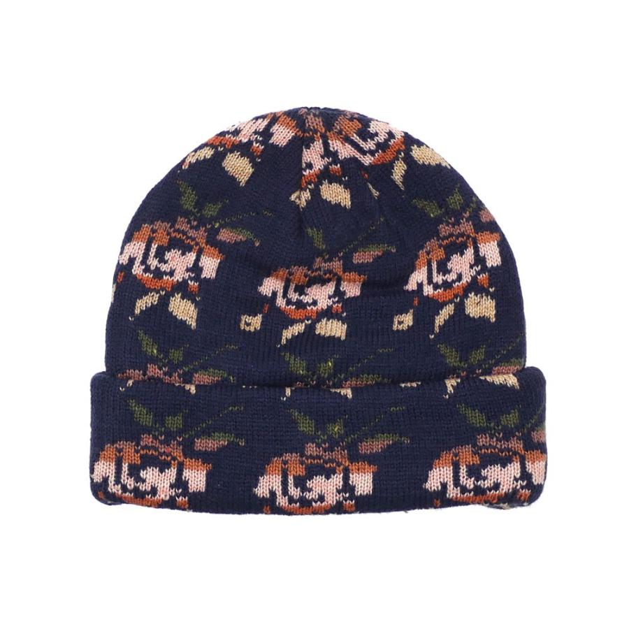 Supreme（シュプリーム） SUPREME Rose Jacquard Beanie ビーニー NAVY