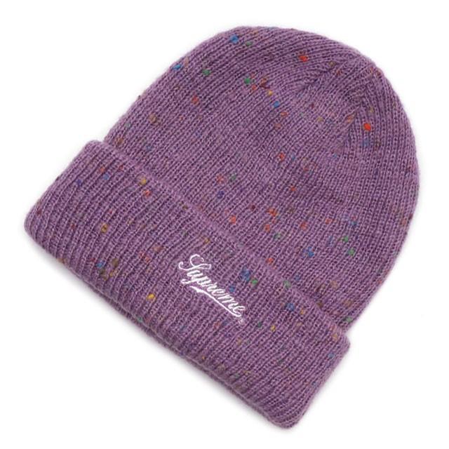 シュプリーム SUPREME Colored Speckle Beanie ビーニー PURPLE 