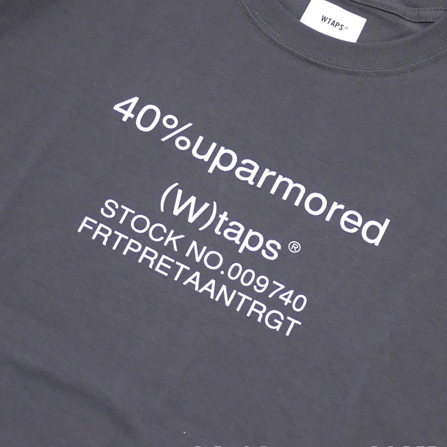 WTAPS ダブルタップス 40PCT UPARMORED TEE Tシャツ GRAY グレー WTAPS ダブルタップス 40PCT UPARMORED TEE Tシャツ GRAY グレー