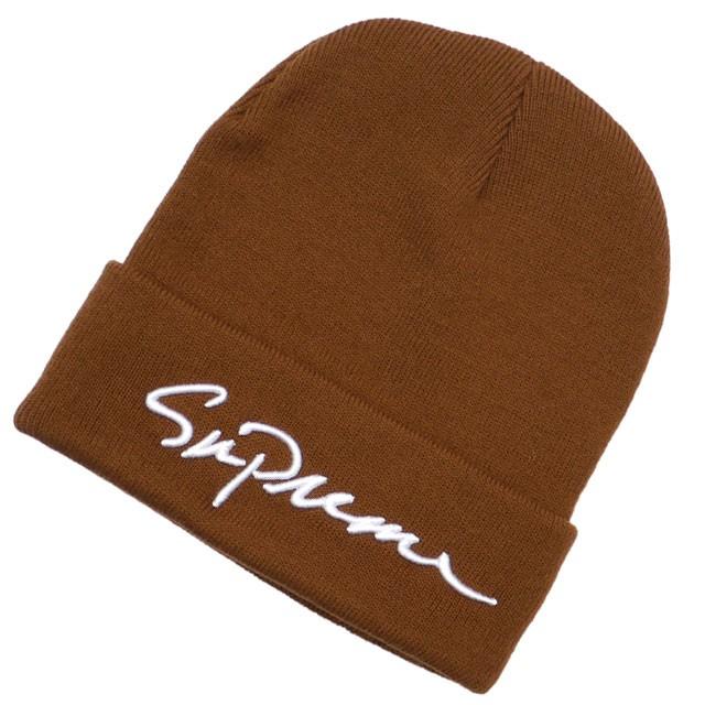 classic script beanie supreme