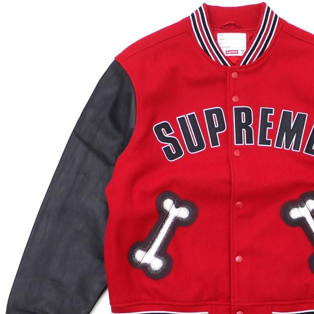 supreme bone varsity jacket