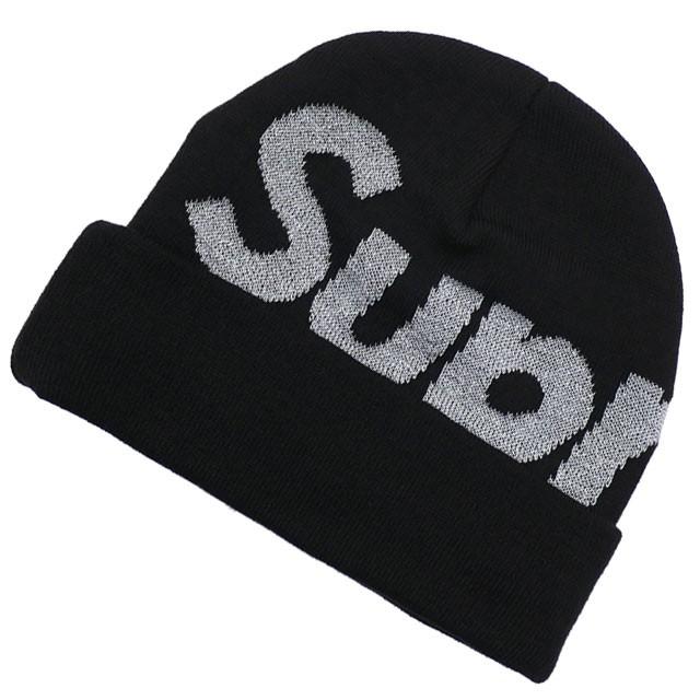 supreme reflective big logo beanie