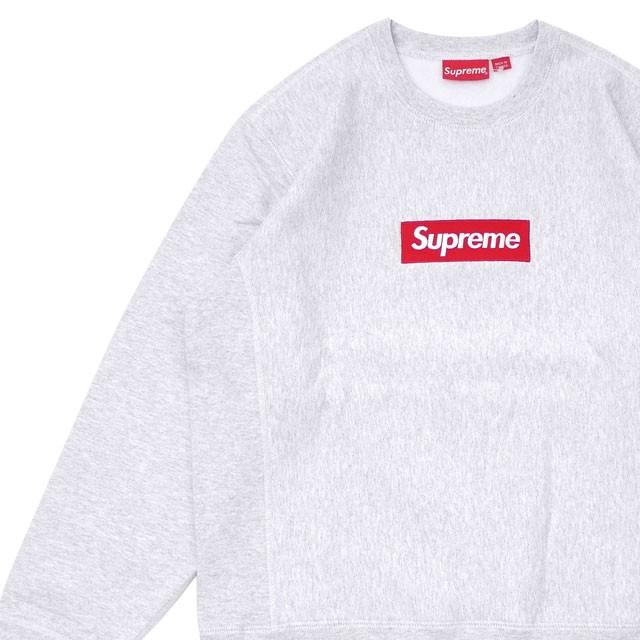 【数量限定特別価格】 新品 シュプリーム SUPREME Box Logo Crewneck BOXロゴ スウェット ASH GREY 209000541142 SWT/HOODY｜cliffedge