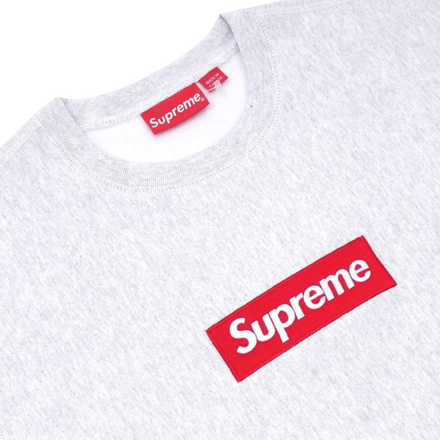 【数量限定特別価格】 新品 シュプリーム SUPREME Box Logo Crewneck BOXロゴ スウェット ASH GREY 209000541142 SWT/HOODY｜cliffedge｜03