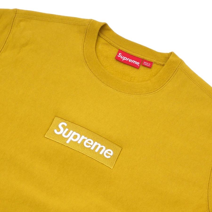 【数量限定特別価格】 新品 シュプリーム SUPREME Box Logo Crewneck BOXロゴ スウェット MUSTARD 209000541148 SWT/HOODY｜cliffedge｜03