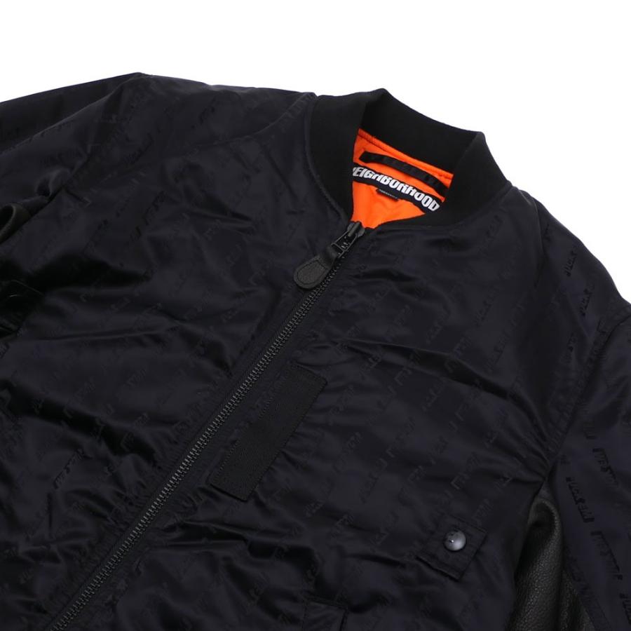 NEIGHBORHOOD ネイバーフッド EM MA 1 N JKT ジャケット BLACK NEIGHBORHOOD ネイバーフッド EM MA 1 N JKT ジャケット BLACK