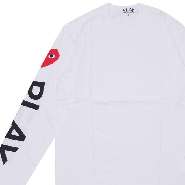 プレイ コムデギャルソン PLAY COMME des GARCONS MENS SLEEVE 6HEART LS TEE 長袖Tシャツ WHITE ホワイト 白 メンズ 新品 202001039050 TOPS｜cliffedge