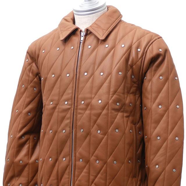 シュプリーム SUPREME Quilted Studded Leather Jacket レザー