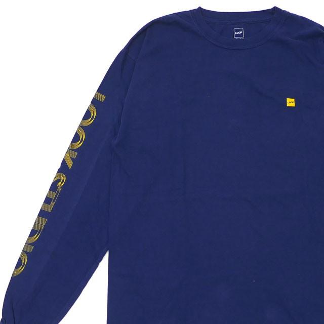 ルックスタジオ LQQK STUDIO THE OPTICAL L/S TEE 長袖Tシャツ NAVY