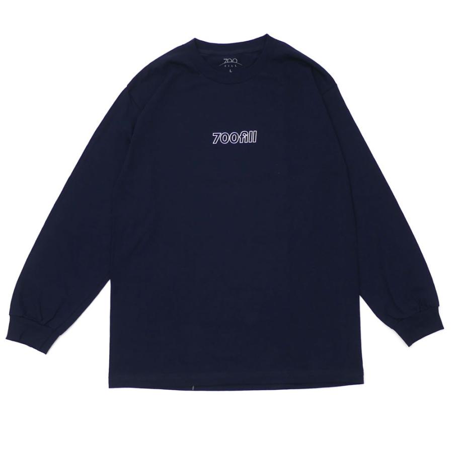 新品 セブンハンドレッドフィル 700fill Payment Logo L/S Tee 長袖Tシャツ NAVY ネイビー 紺 メンズ 202001071057 700フィル TOPS｜cliffedge｜02