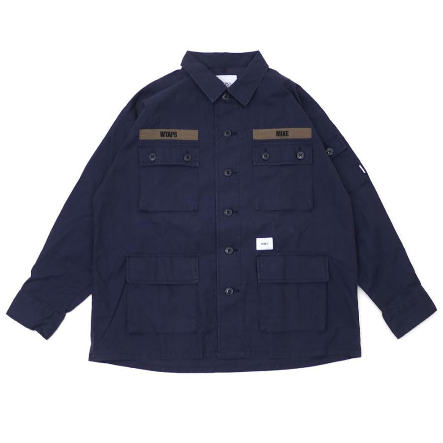 WTAPS 新品 JUNGLE LS 01 SHIRT NAVY ネイビー 191WVDT-SHM01 WTAPS 新品 JUNGLE LS 01 SHIRT NAVY ネイビー 191WVDT-SHM01