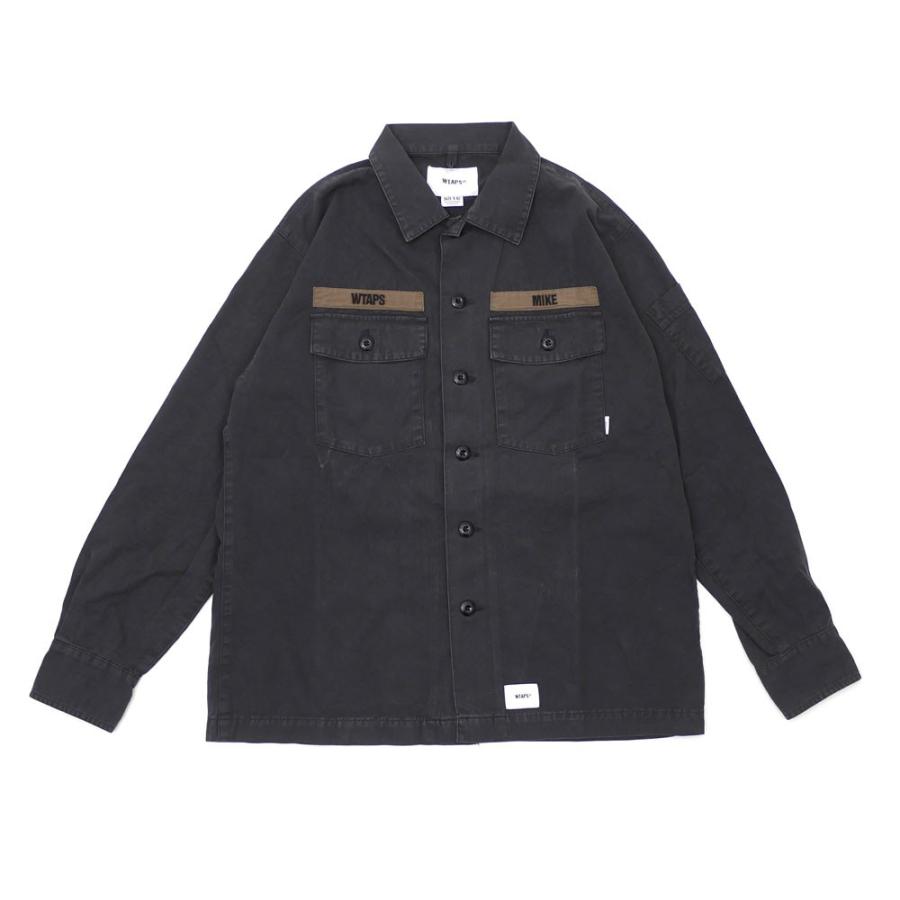 WTAPS 新品 ダブルタップス BUDS LS 01 SHIRT 長袖シャツ BLACK WTAPS 新品 ダブルタップス BUDS LS 01 SHIRT 長袖シャツ BLACK
