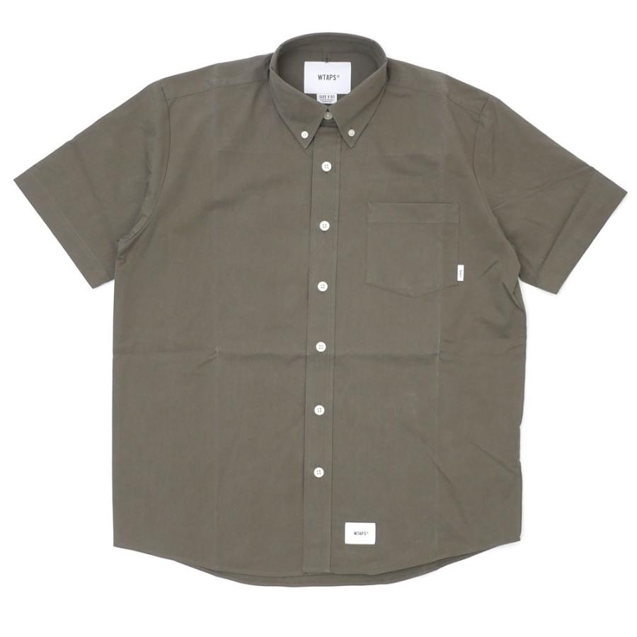 WTAPS BD 02 半袖シャツ オリーブドラブ ころ WTAPS BD 02 半袖シャツ オリーブドラブ M WTAPS 新品