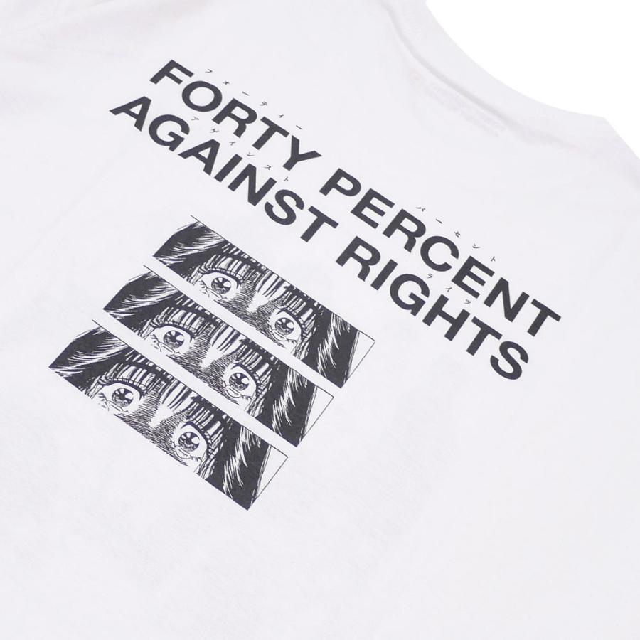 新品 ろくでなしBLUES x フォーティーパーセント アゲインストライツ FPAR Tシャツ WHITE メンズ 200008226040 半袖Tシャツ｜cliffedge｜05