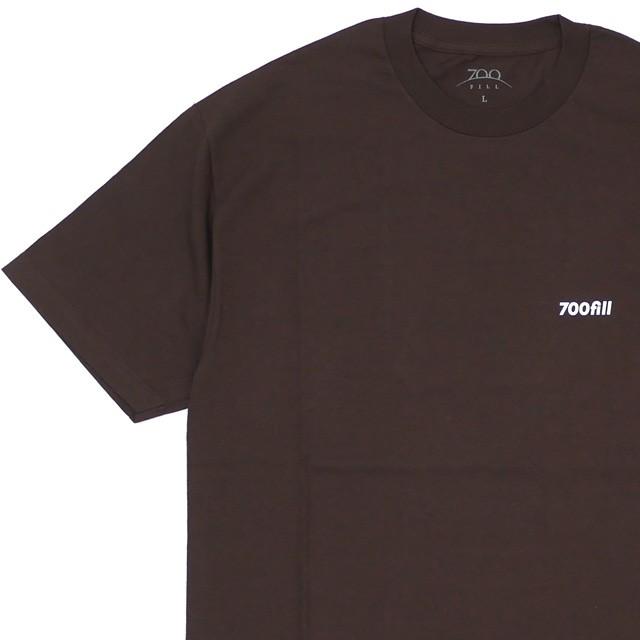 【数量限定特別価格】 新品 セブンハンドレッドフィル 700fill Small Payment Logo Tee DARK CHOCOLATE 700フィル 200008286056｜cliffedge