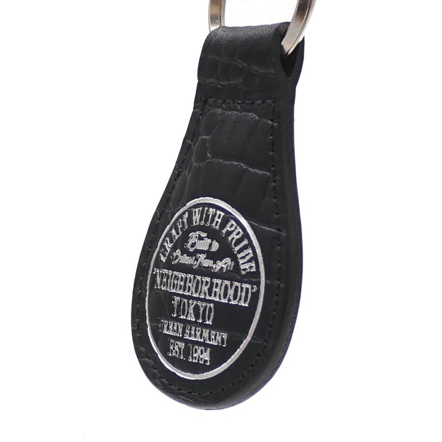 23SS NEIGHBORHOOD LEATHER KEYHOLDER ブラック NEIGHBORHOOD 新品 ネイバーフッド FOB/CL-KEY HOLDER