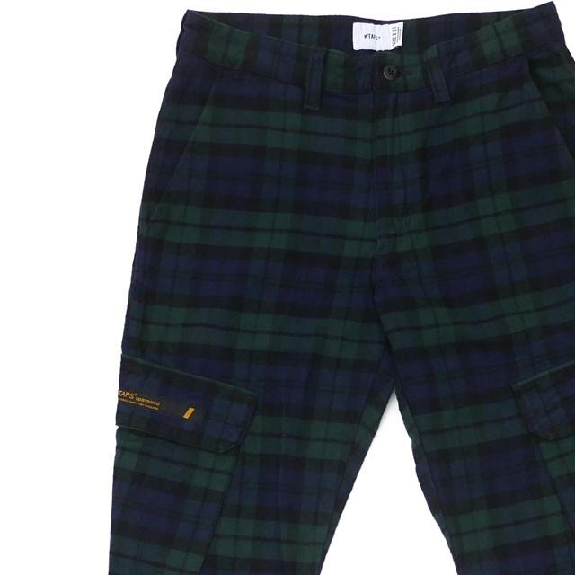 WTAPS / 192WVDT-PTM04/ボトム/2/コットン/GRN/チェック WTAPS 新品 ダブルタップス JUNGLE SKINNY 2 TROUSERS カーゴパンツ