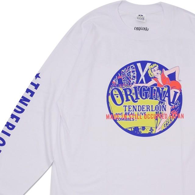 TENDERLOIN 新品 テンダーロイン TEE L/S CS 長袖Tシャツ WHITE  