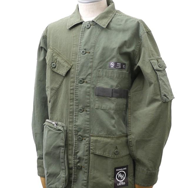 ネイバーフッド NEIGHBORHOOD CPO SHIRT LS M グリーン ネイバーフッド