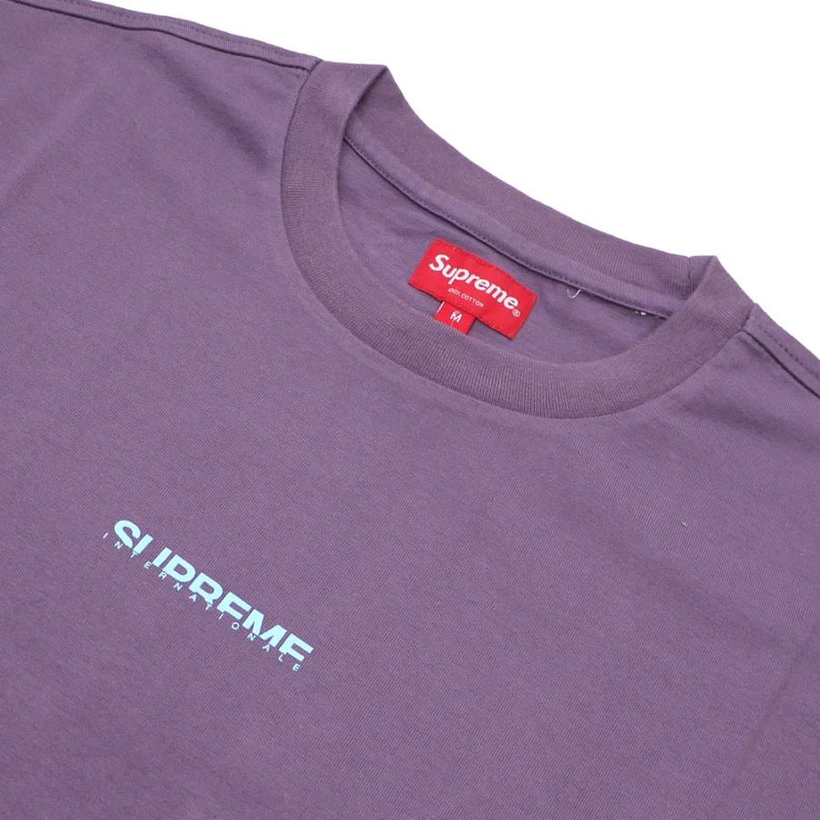 新品 シュプリーム SUPREME Internationale S/S Top Tシャツ DUSTY PURPLE パープル 紫 メンズ