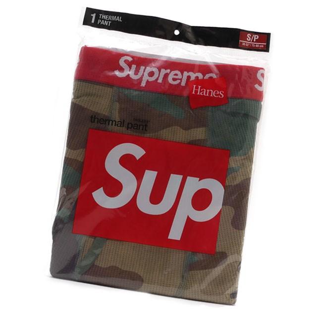 下着・アンダーウェア Supreme x Hanes Bones Thermal Crew \"Camo Supreme Hanes Bones Thermal XL Crew camo｜Yahoo!フリマ（旧PayPay