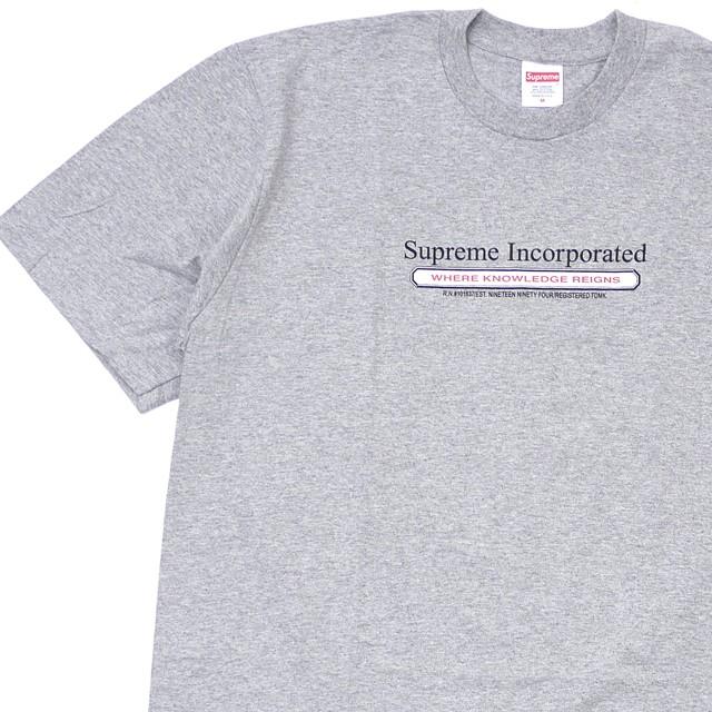 新品 シュプリーム Supreme Inc Tee Tシャツ Gray グレー 灰色 メンズ 新作 半袖tシャツ クリフエッジ 通販 Yahoo ショッピング