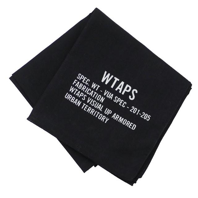 WTAPS 新品 ダブルタップス BANDARIA BANDANA.COTTON バンダナ BLACK  