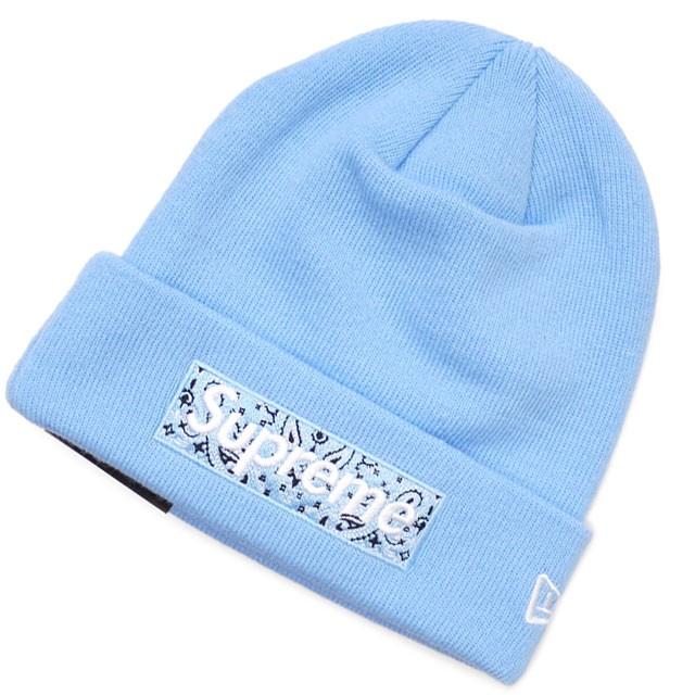 Supreme 青色 ロゴ ビーニー Supreme ロゴ ビーニー | ブルー | FARFETCH JP