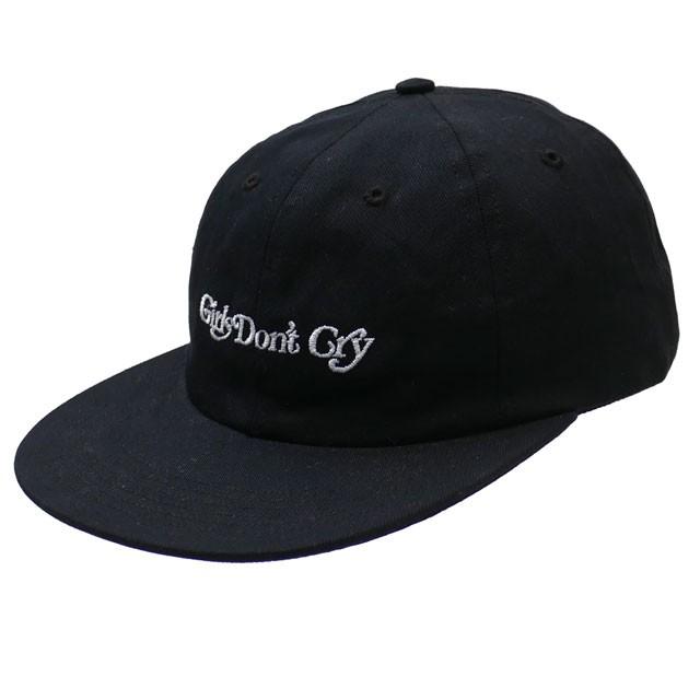 GIRLS DON'T CRY 6 PANEL CAP BLACK スケートボード Girls Dont Cry 6