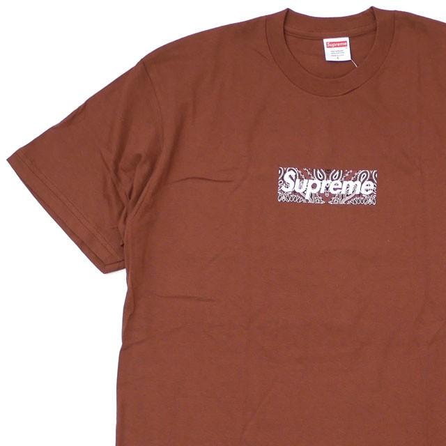 シュプリーム ブラウン ボックスロゴ tシャツ