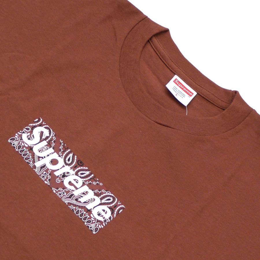 SUPREME 19AW Bandana Box Logo Tee ブラウン シュプリーム SUPREME 19AW Bandana Box Logo Tee Tシャツ カットソー