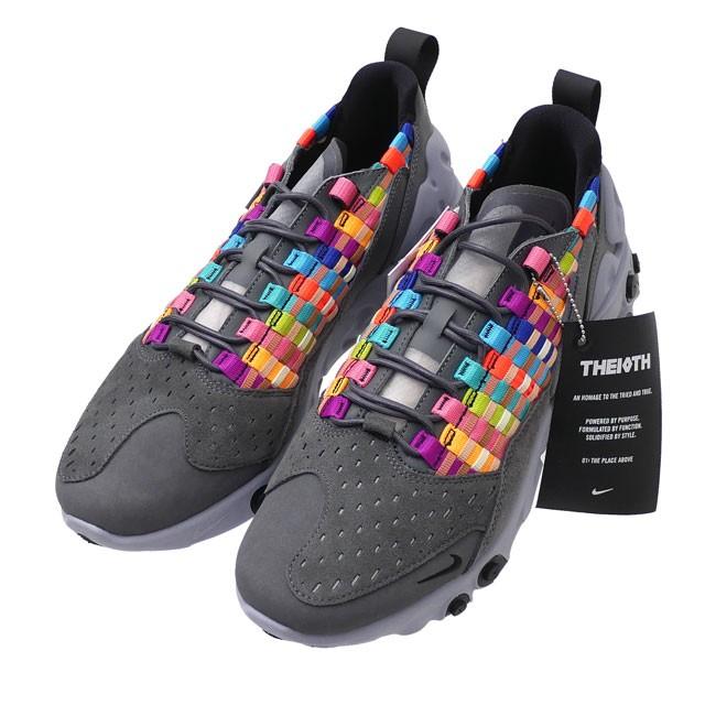新品 ソフネット Sophnet X ナイキ Nike React Sertu Iron Grey Black Lt Smoke Grey クリフエッジ 通販 Yahoo ショッピング