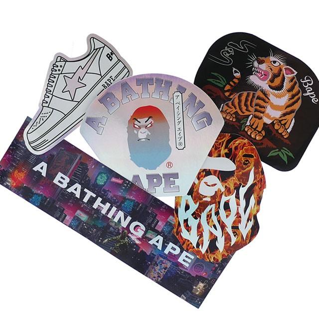 A BATHING APE 新品 エイプ STICKERS SET ステッカー 5枚セット MULTI 