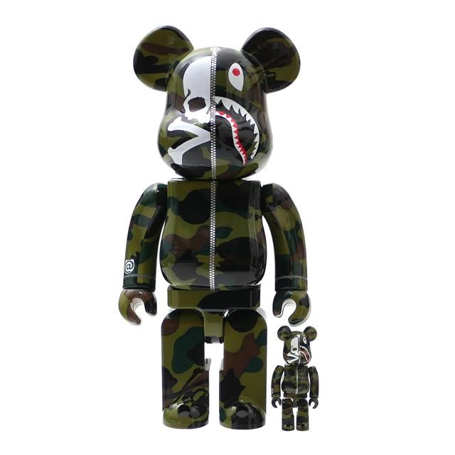 新品 マスターマインドジャパン mastermind JAPAN x エイプ A BATHING APE BE@RBRICK 100% & 400% ベアブリック GREEN グリーン 緑 283000486015 グッズ｜cliffedge