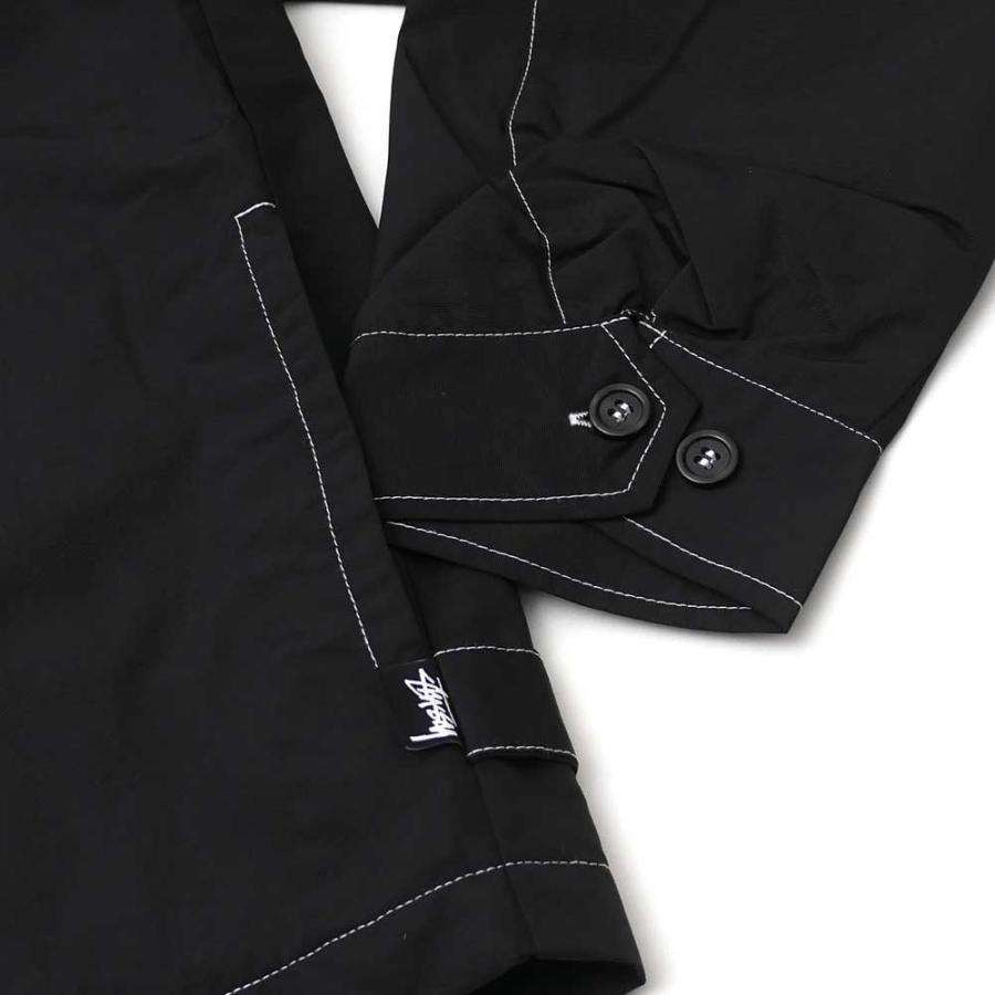 STUSSY 新品 ステューシー PANEL ZIP JACKET BLACK 115495
