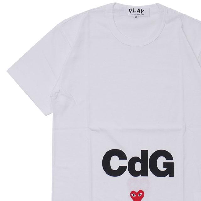 新品 プレイ コムデギャルソン PLAY COMME des GARCONS x シーディージー CDG MENS Cdg x Play T-Shirt Tシャツ WHITE ホワイト 白 200008600030 半袖Tシャツ｜cliffedge